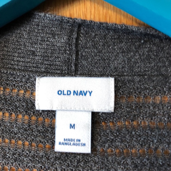 ‼️LAST CHANCE SALE ‼️ OLD NAVY Womens Charcoal Gray Crochet Style Cardigan M - Picture 4 of 4